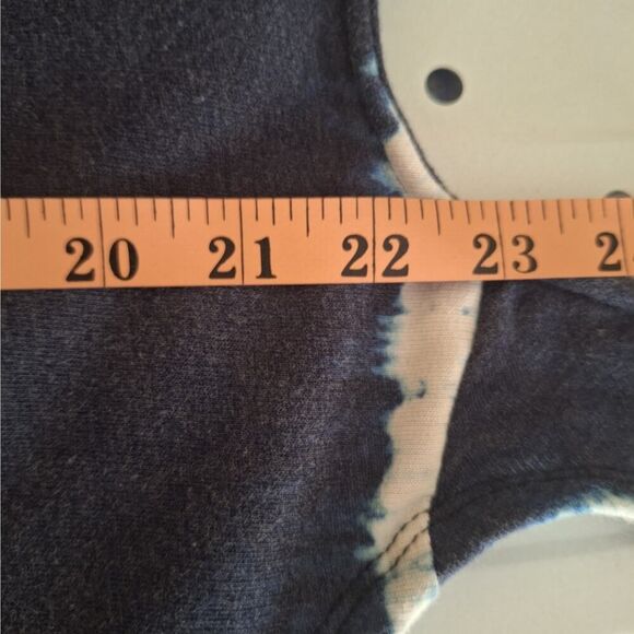 Old Navy Womens Tie Dye Box Sweatshirt Short Cap Sleeve Midriff Tie Front XL - Picture 11 of 11